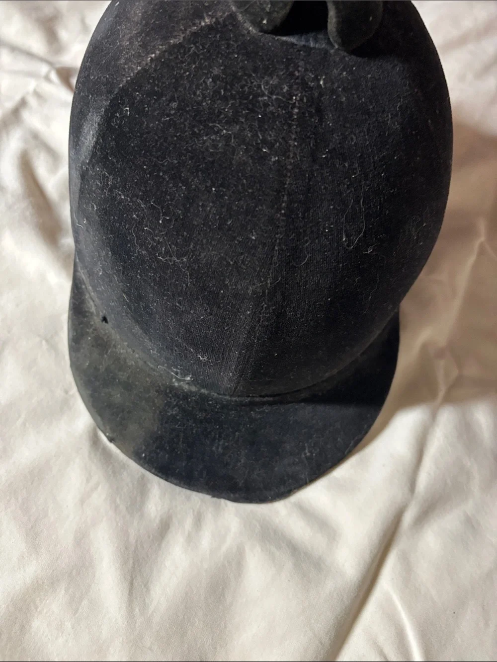 Vintage Black Velvet Riding Hat